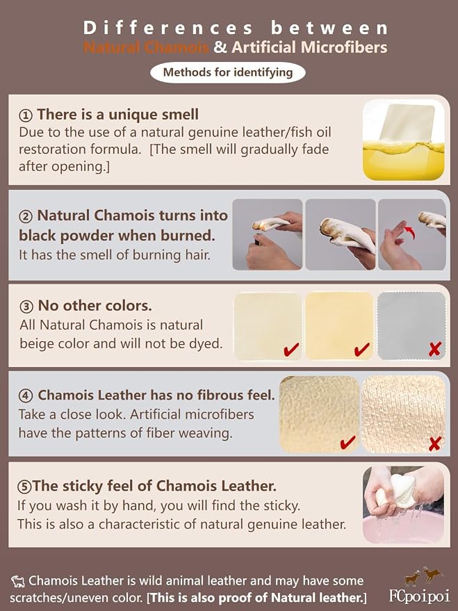 Eyeglass Cleaning Cloth Natural Chamois Leather Camera Lens Cleaning - Image 7