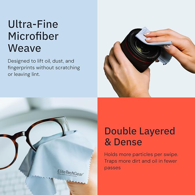 Elite Screens Microfiber Cleaning Cloths 6-Pack - Image 3