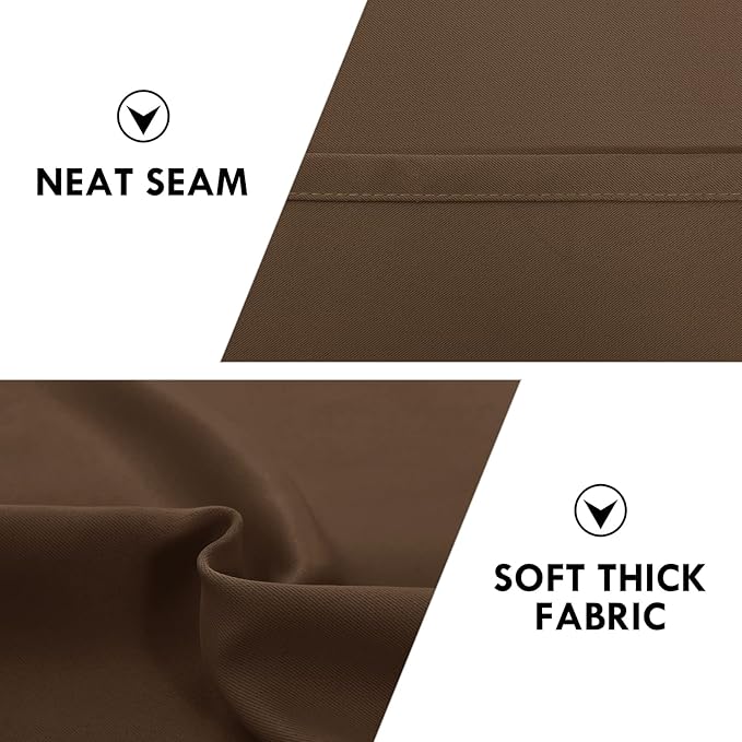 DWCN Blackout Curtains Thermal Insulated Energy Saving Bedroom and Kitchen - Image 6