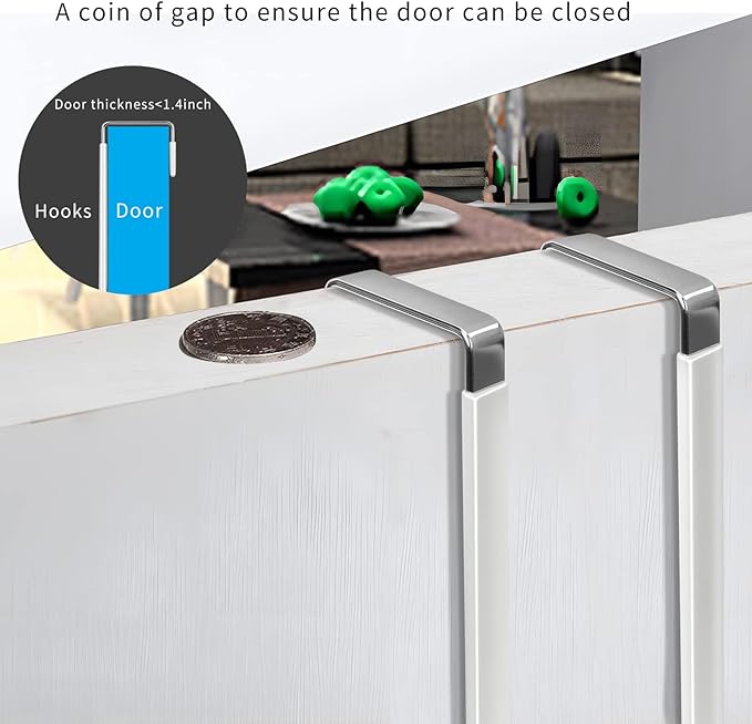FYY Over The Door Hooks, 10 Pack Door Hangers Hooks - Image 5