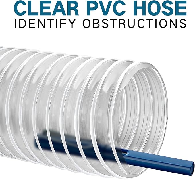 Qucship 6" x 10' Flexible PVC Fume Collection Hose - Image 4