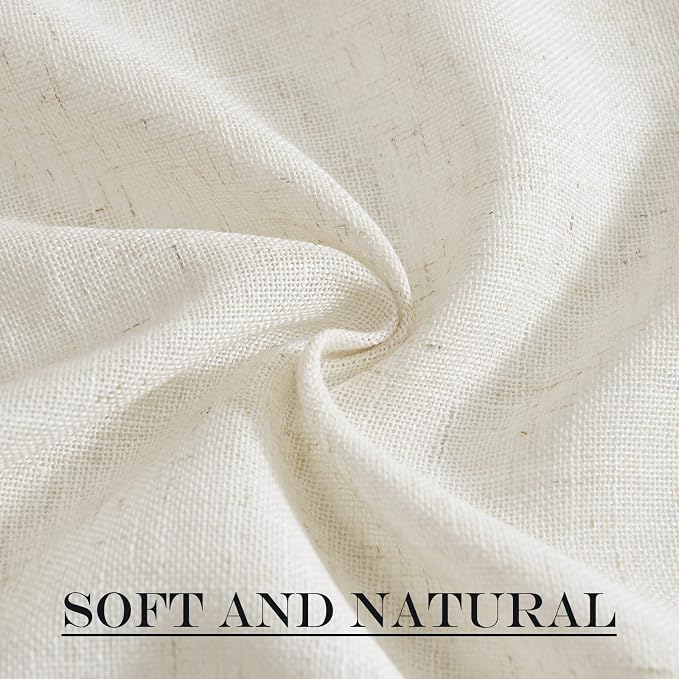 NICETOWN Linen Sheer Patio Door Curtain Drapery Panel - Image 7