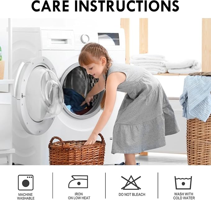 DWCN White Curtains for Living Room Thermal Insulated, 50% Light Blocking - Image 6