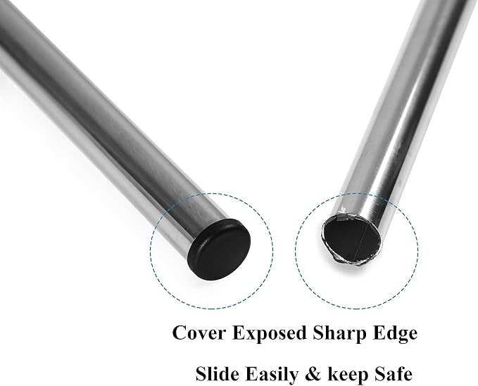 Furnigear Plastic Plugs Tubing End Caps Chair End Caps 1 1/4" Outside Bottom - Image 4