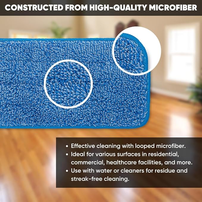 Microfiber Wholesale 24 inch Microfiber Mop Pads - Image 2