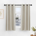 PONY DANCE Cream Window Curtain Panels 40 inch Length by PONYDANCE