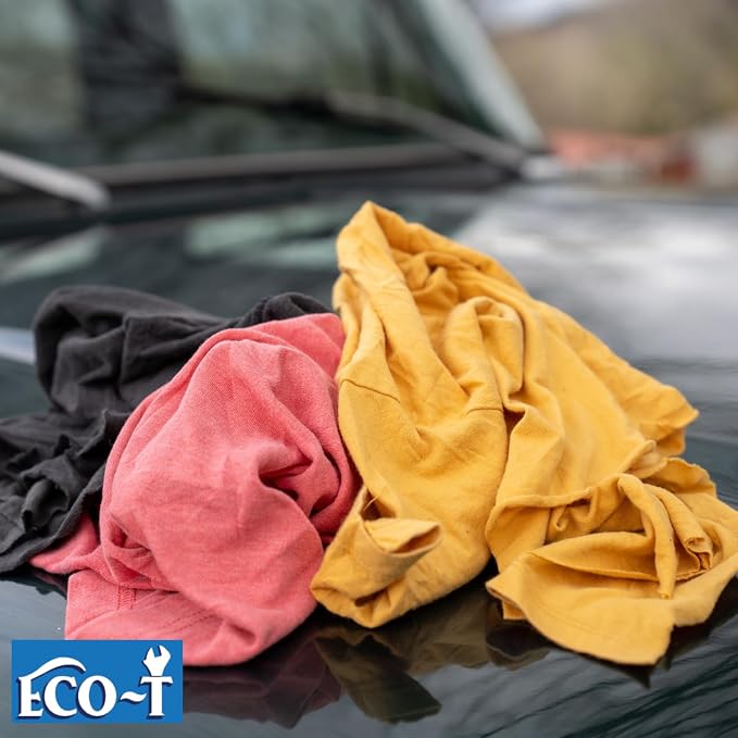 10 Lb Box Eco-T Mechanic Shop Rags - Image 6