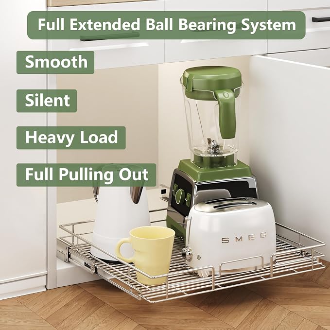 LOVMOR Pull Out Cabinet Organizer 27" W x 21½" D, Kitchen Cabinet Pull Out - Image 2