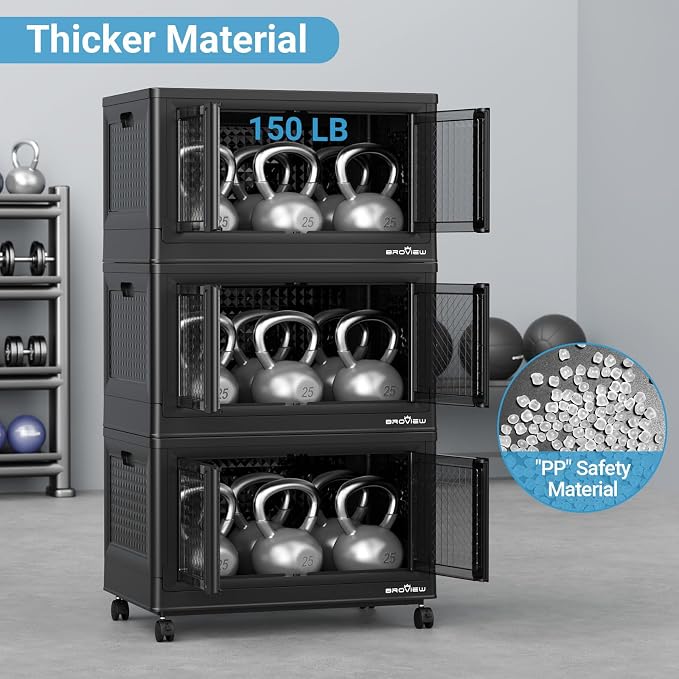 BROVIEW 140Gal Stackable Storage Bins - Image 4