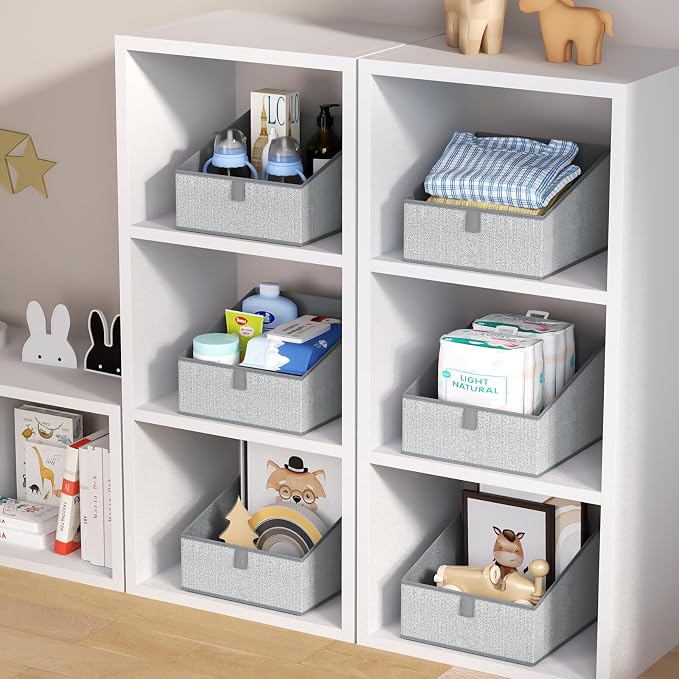 DIMJ Trapezoid Storage Bins, Closet Storage Bins - Image 4