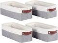 Univivi 4PC Small Fabric Storage Bins, Countertop Organizing Small Items by Univivi