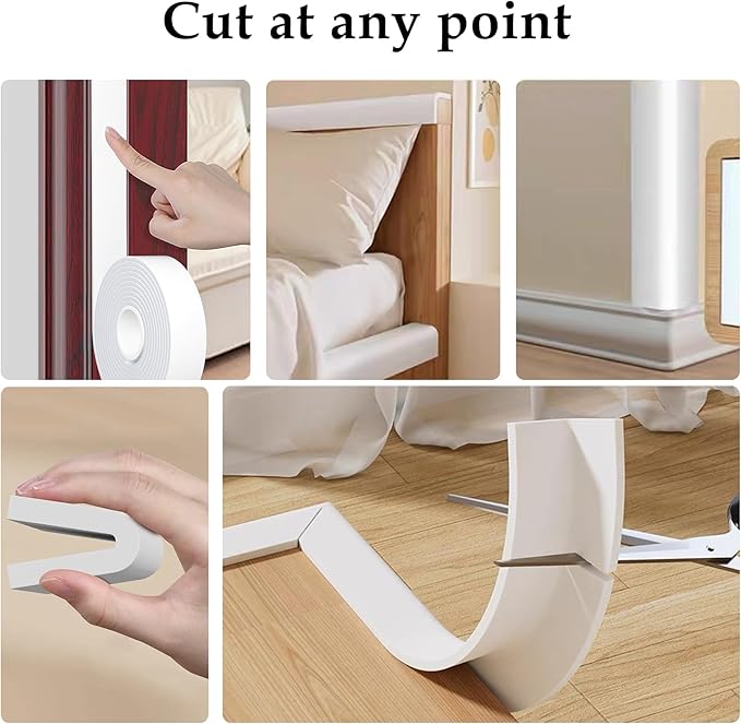 Weather Stripping Door Seal White, 1Inch Wide X 1/4 Inch Thick, Air Conditioner - Image 4