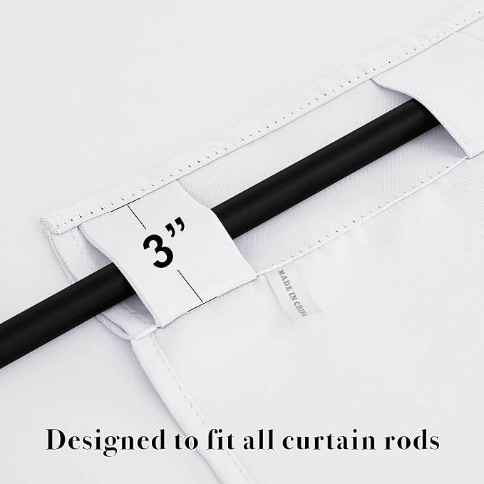 RYB HOME Room Darkening Curtains Window Shades, Privacy Bedroom Curtains - Image 2