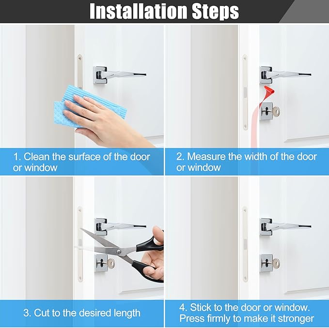 Draft Seal Tape for Doors and Windows 2 in x 20 Ft Silicone Weather Stripping - Image 5