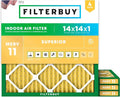 Filterbuy 14x14x1 Air Filter MERV 11 Allergen Defense Replacement, by Filterbuy