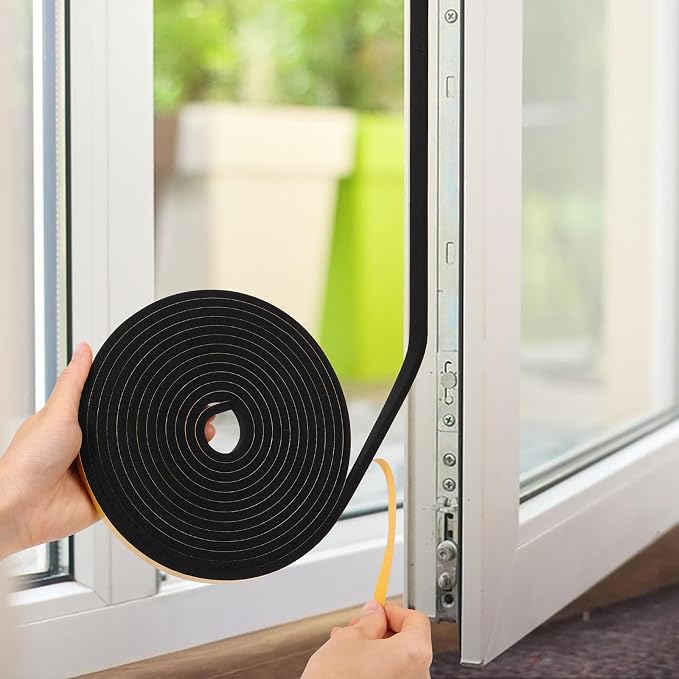 32Feet Weather Stripping Door Seal Strip, Strong Adhesive, Lightproof, - Image 7