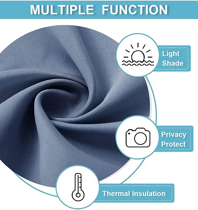 RYB HOME Blackout Closet Curtains - Image 5