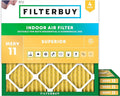 Filterbuy 25x25x1 Air Filter MERV 11 Allergen Defense Replacement, by Filterbuy