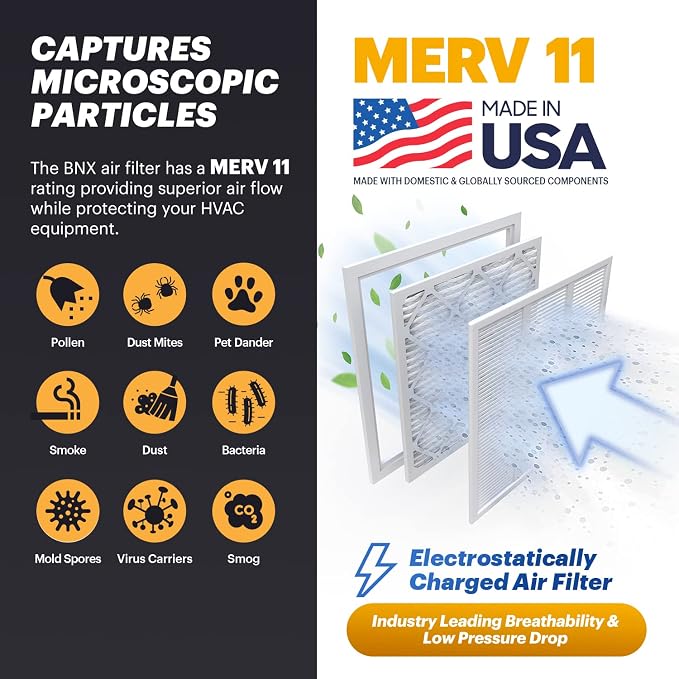 BNX TruFilter 18x20x1 Air Filter MERV 11 - Image 3