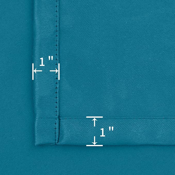 BGment Peacockblue Blackout Curtains 54 Inch Length - Image 7