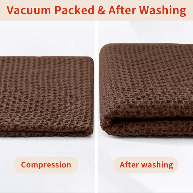 Homaxy 100% Cotton Waffle Weave Kitchen Dish Towels, Ultra Soft Absorbent Quick - Image 8