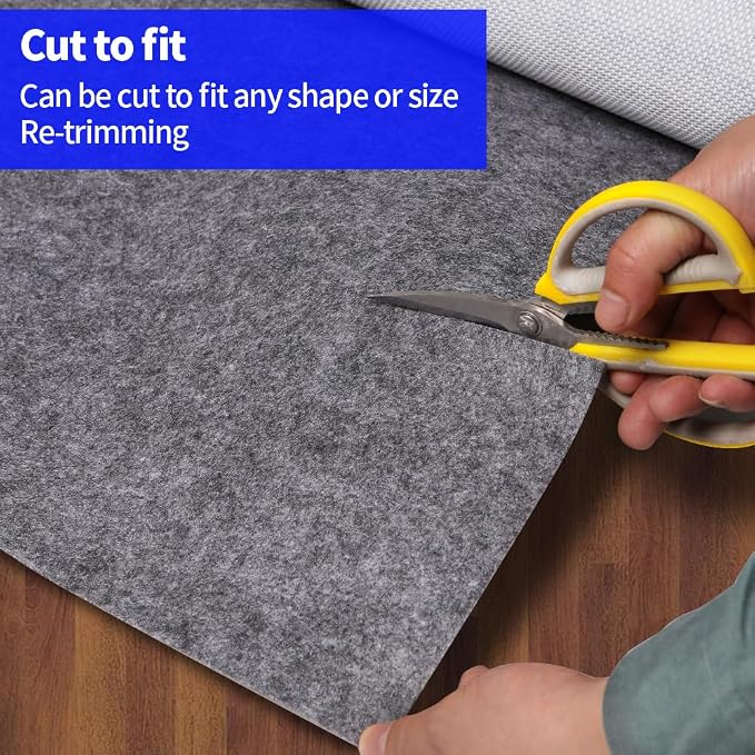 Waterproof Non-Slip 1/4” Extra Thick 8x10 ft Rug Pad - Image 3