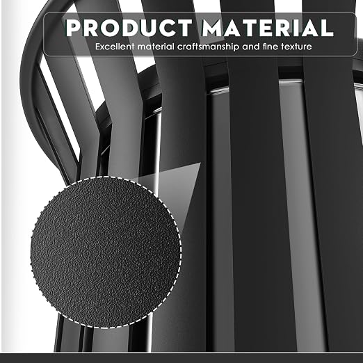 25.2IN Large Round Large Outdoor Trash Can, Heavy Duty Metal Slatted Garbage - Image 3