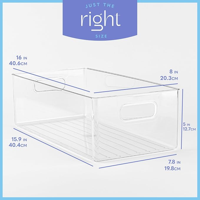 Plastic Food Storage Clear Container Bin - Image 3