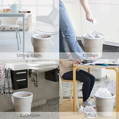 100 Count 4 Gallon Small Biodegradable Trash Bags 20L Leakage-Free Waste Basket - Image 2