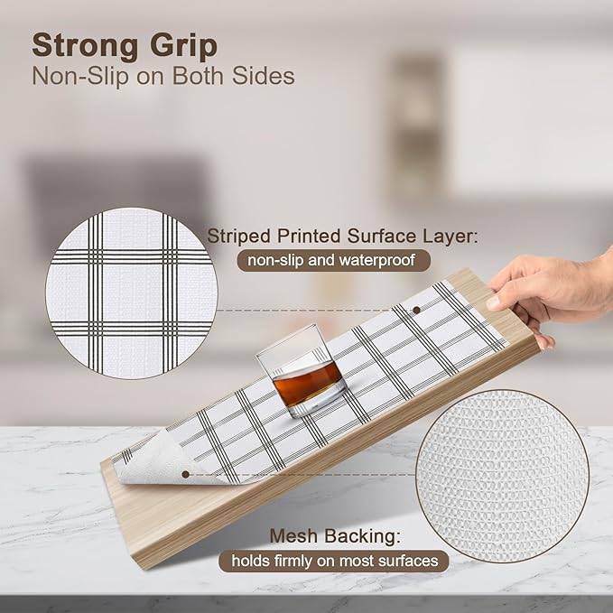 OcePor Non-Adhesive Drawer and Shelf Liner 24IN x 20FT，Non Slip Cabinet and - Image 2