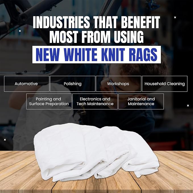 Premium White T-Shirt Cleaning Rags – White Cotton Rags - Image 6