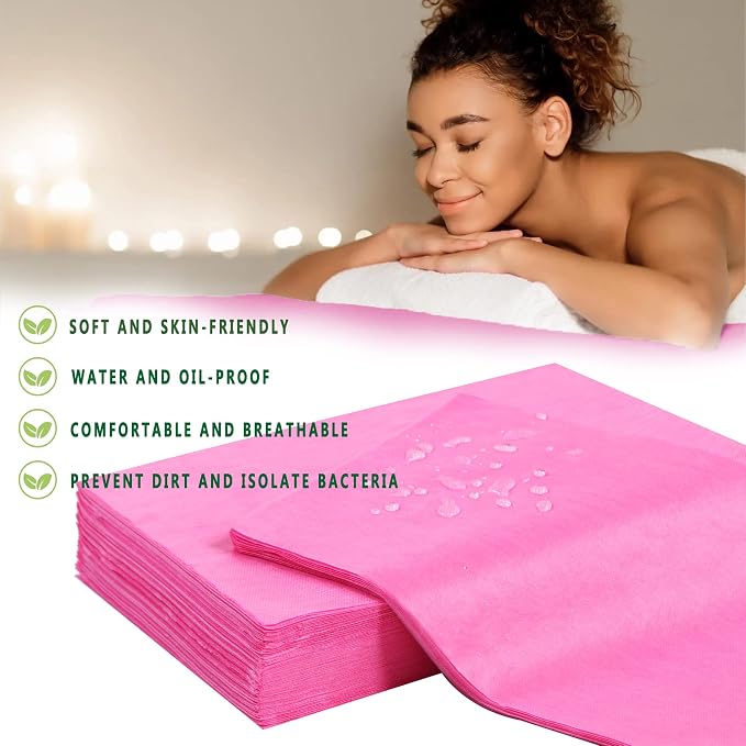 600 Pcs Disposable Bed Sheets 31" x 71" Massage Table Sheets Non Woven Fabric - Image 2