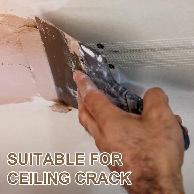 PATIKIL Drywall Repair Mesh Tape, 8 inch x 164 ft Fiberglass Repair Patch - Image 6