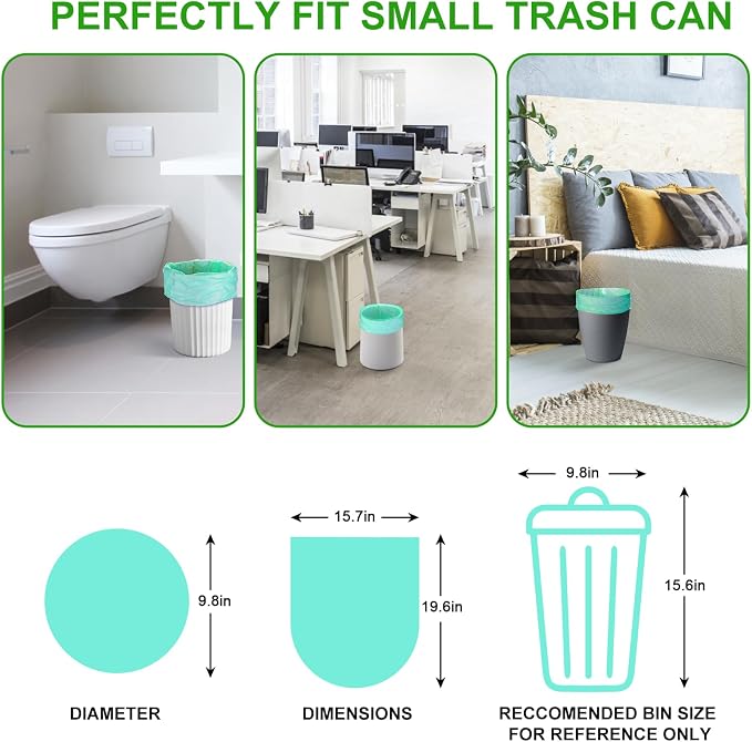 2.6 Gallon Mini Compostable Trash Bag - Image 2