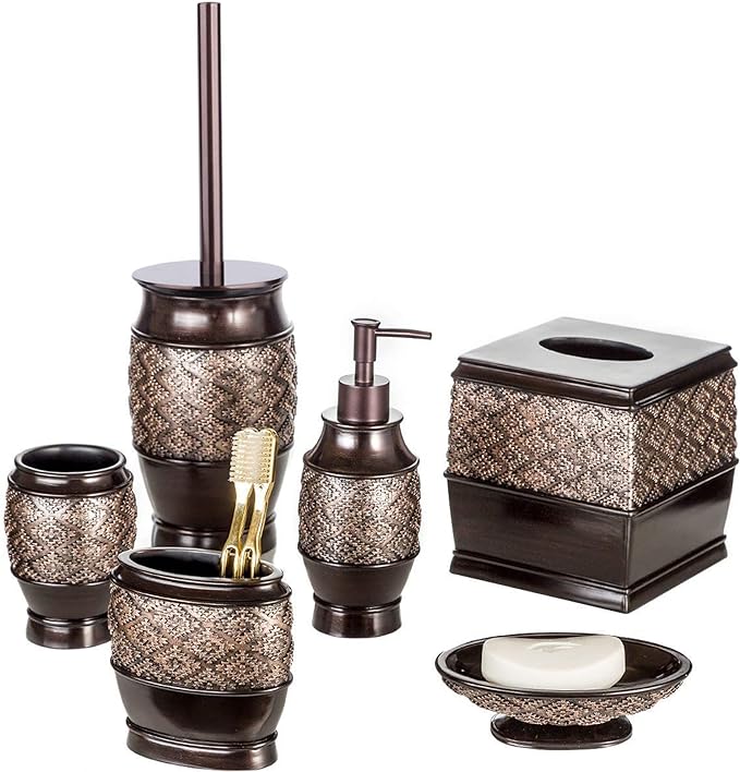 Creative Scents Dublin Brown Toilet Brush Set - Image 7