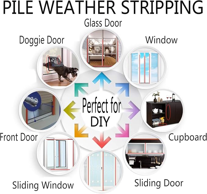 Felt Weather Stripping Door Seal Brush - Image 7