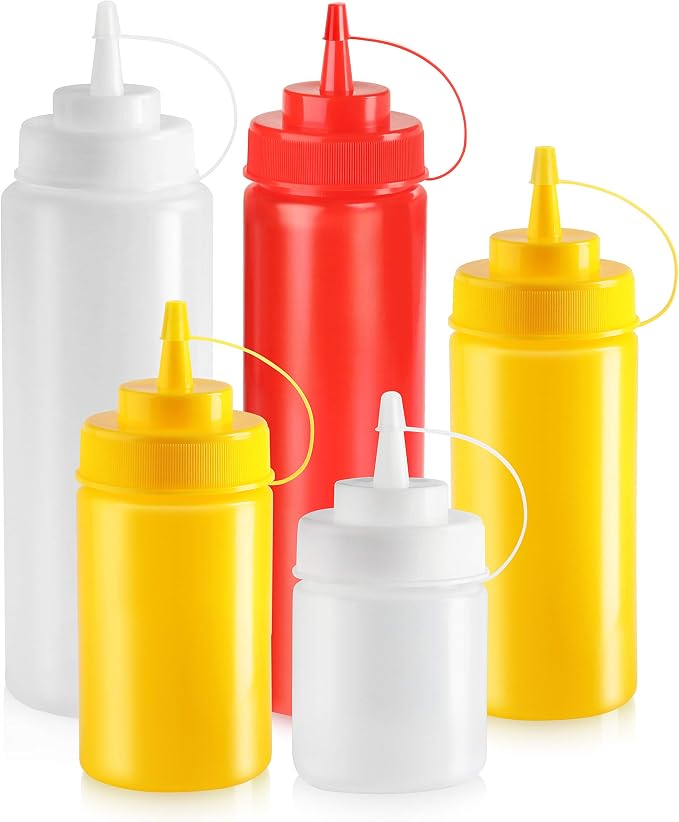 New Star Foodservice 26405 Squeeze Bottles, Wide Mouth, 24 oz - Image 4