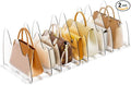Bag & Purse Organizer for Closet, 2 Pack Adjustable Clear Handbag Storage Holder by Neatrays