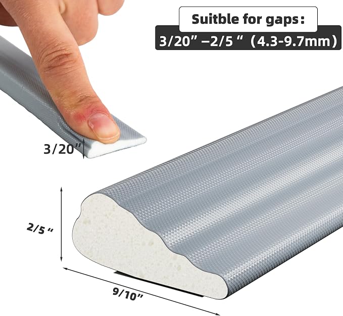 2 Pack*16.4 Ft Weather Stripping Seal Strip - Image 3