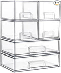 Vtopmart Stackable Storage Drawers Set of 6, Laundry Room Organization by Vtopmart