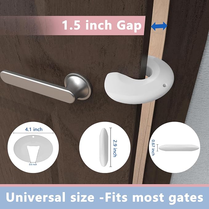 Silicone Door Pinch Guard and Door Slam Stopper, Durable Finger Pinch Guard - Image 5