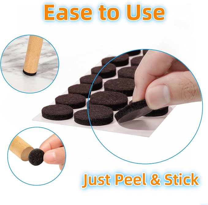 Furnigear Felt Furniture Pads for Hardwood Floors - Image 6