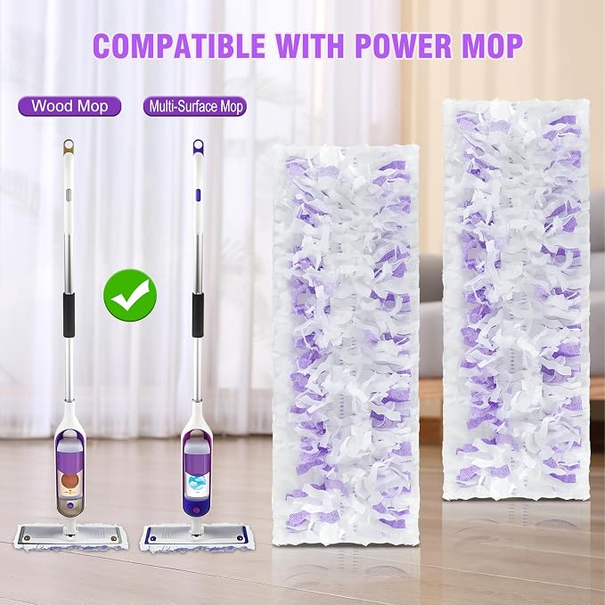 20 Count ‌Disposable Heavy-Duty Power Mop Pads Refills - Image 2