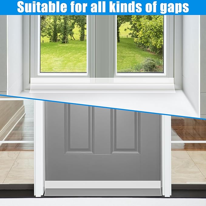 Draft Seal Tape for Doors and Windows 2 in x 40 Ft Silicone Weather Stripping - Image 6