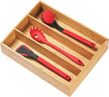 Umilife Bamboo Kitchen Utensils Organizer, 13 Inch Drawer Dividers by Umilife