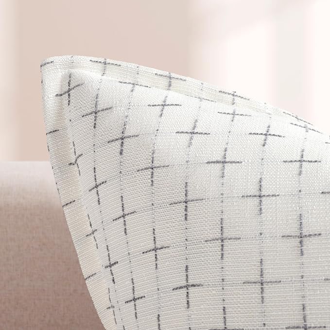 ZWJD 12x20 Pillow Covers Set of 2 Soft Polyester Textured Pillow Covers - Image 2