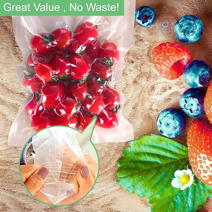 O2frepak 100 Quart Size 8" x 12"Vacuum Sealer Bags - Image 6