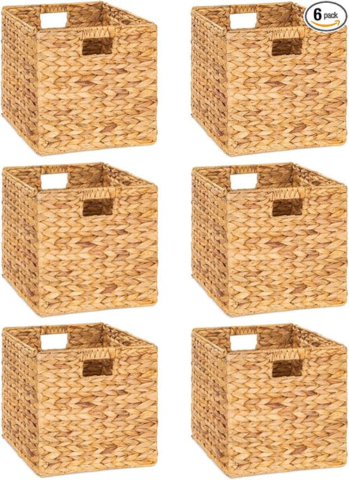 10.5 x 10.5in Wicker Storage Baskets by M4DECOR