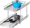 2 Tier Individual Pull Out Cabinet Organizer 13½" W x 21½" D, Heavy Duty by Unknown