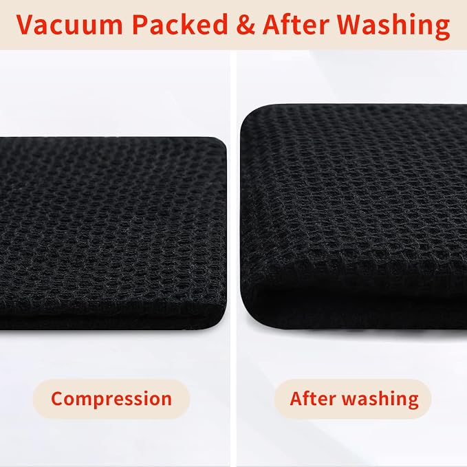 Homaxy 100% Cotton Waffle Weave Kitchen Dish Towels, Ultra Soft Absorbent Quick - Image 7
